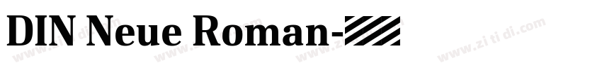 DIN Neue Roman字体转换